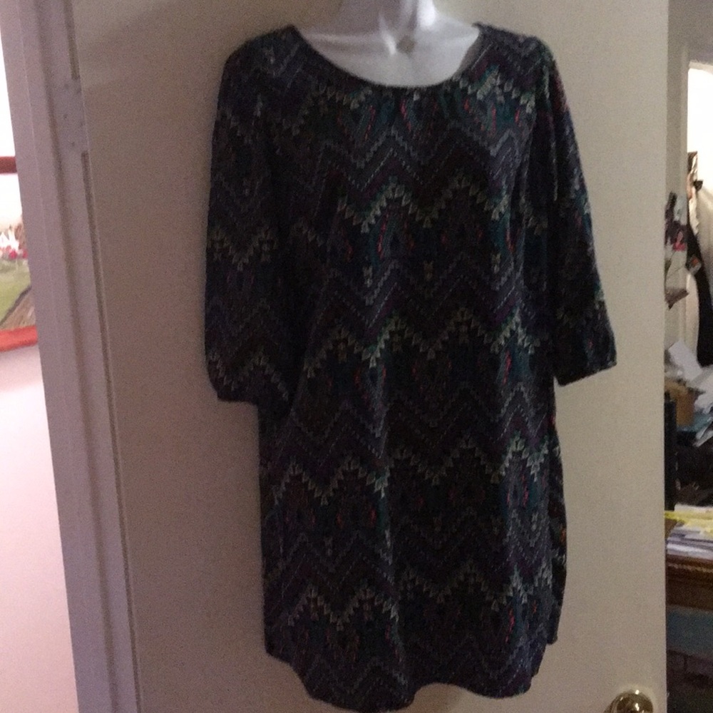 BeBop Tunic Top Size Med 3/4 sleeve